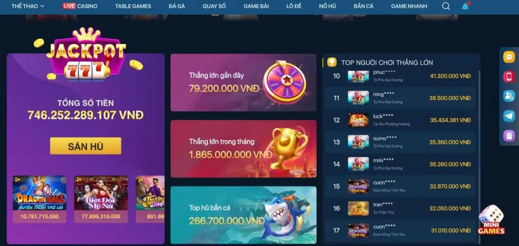 Khuyến Mãi G666 Từng Sảnh Game